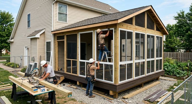 Porch Enclosure Installation in Cincinnati, OH